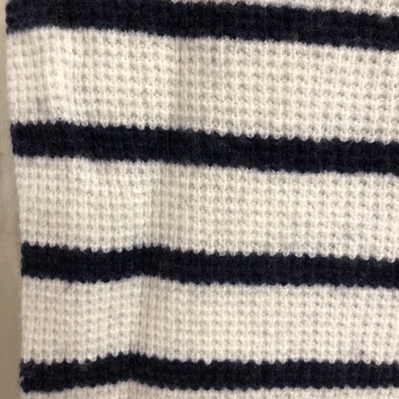 Waffle knit striped j crew sweater - Picture 4 of 4